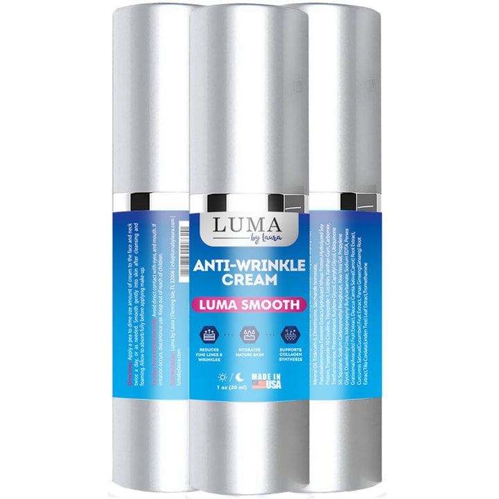 Luma Smooth Cream - Anti-Wrinkle Cream Infused with Mineral Oil for Max Hydration - Luma by Laura